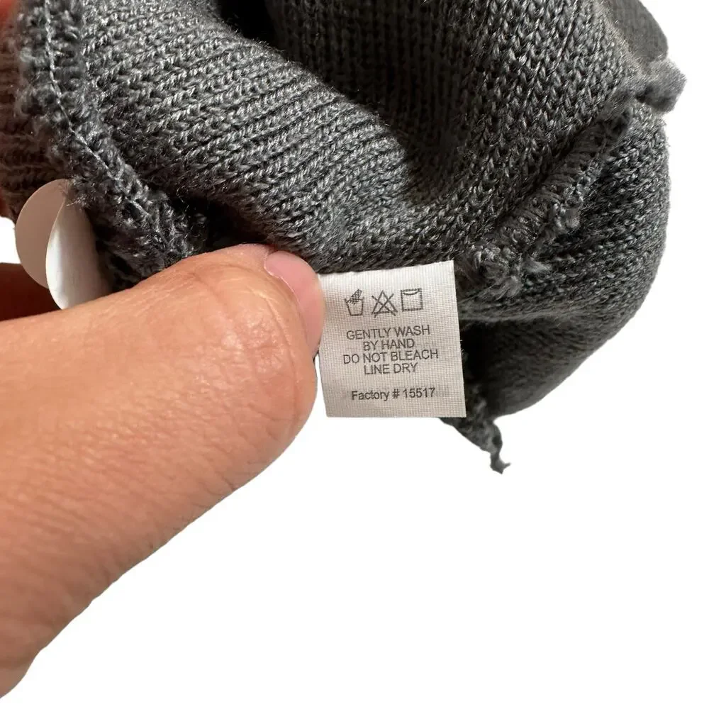 NWT Adidas Mens Wide Cuff Fold Logo Beanie Dark Gray One Size